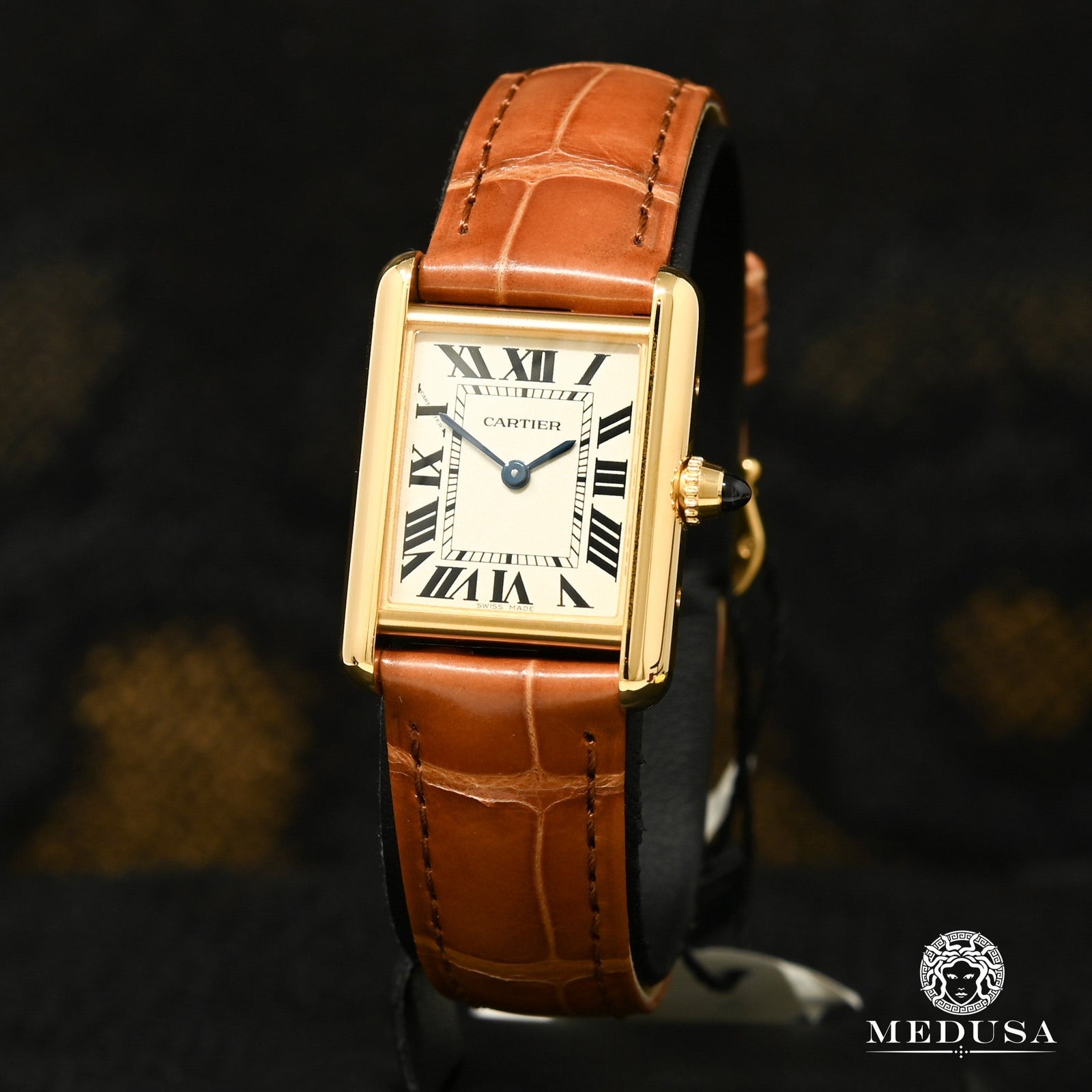 34mm Cartier Tank Louis Onyx