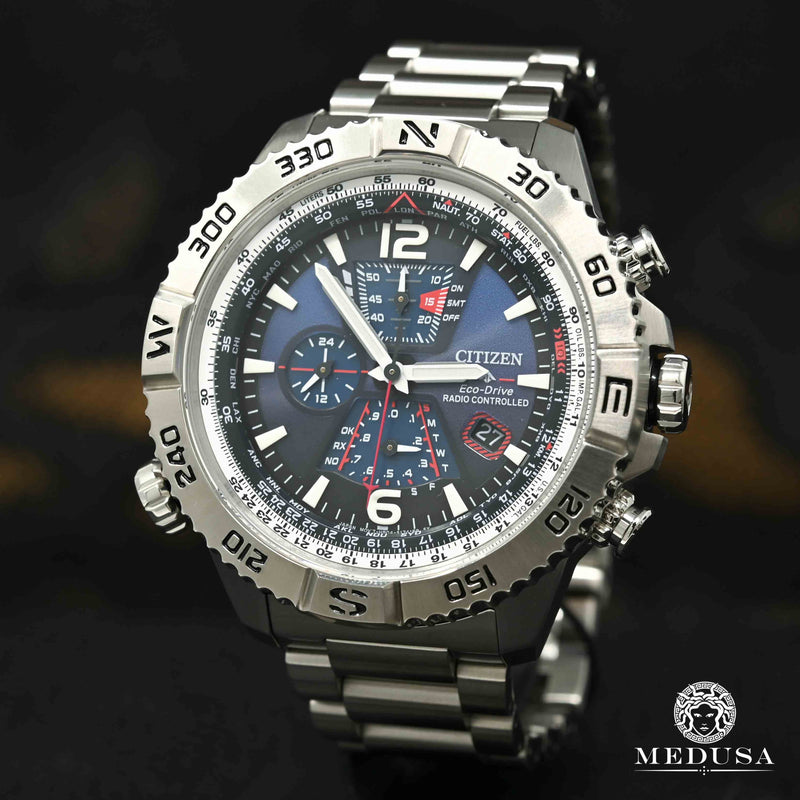 Montre Citizen | Montre Homme Citizen Promaster Navihawk AT8220-55L Stainless