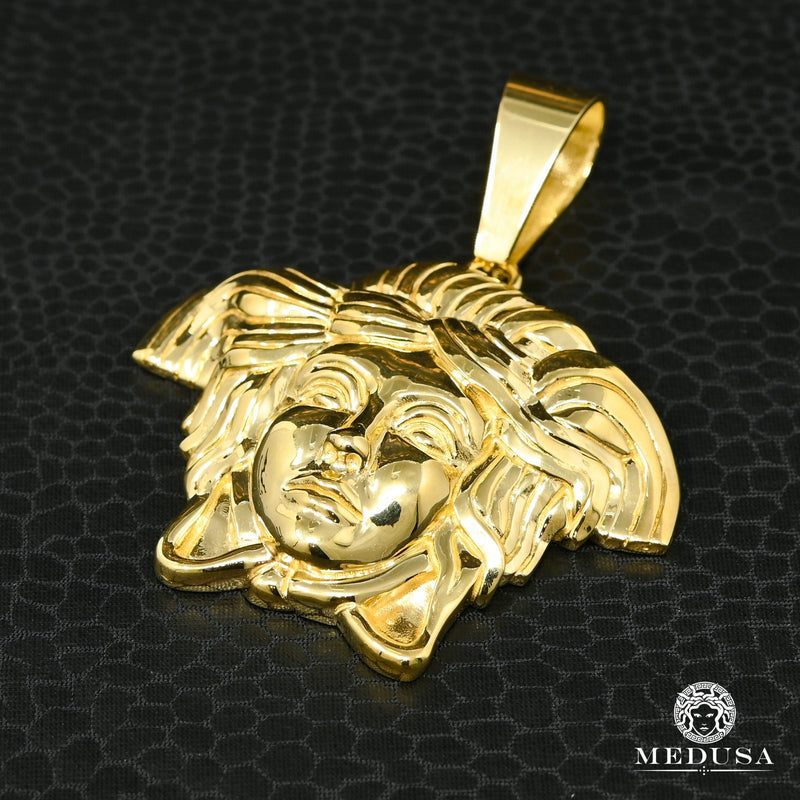 Pendentif en Or 10K | Médaillon Athéna X4 38mm / Or Jaune