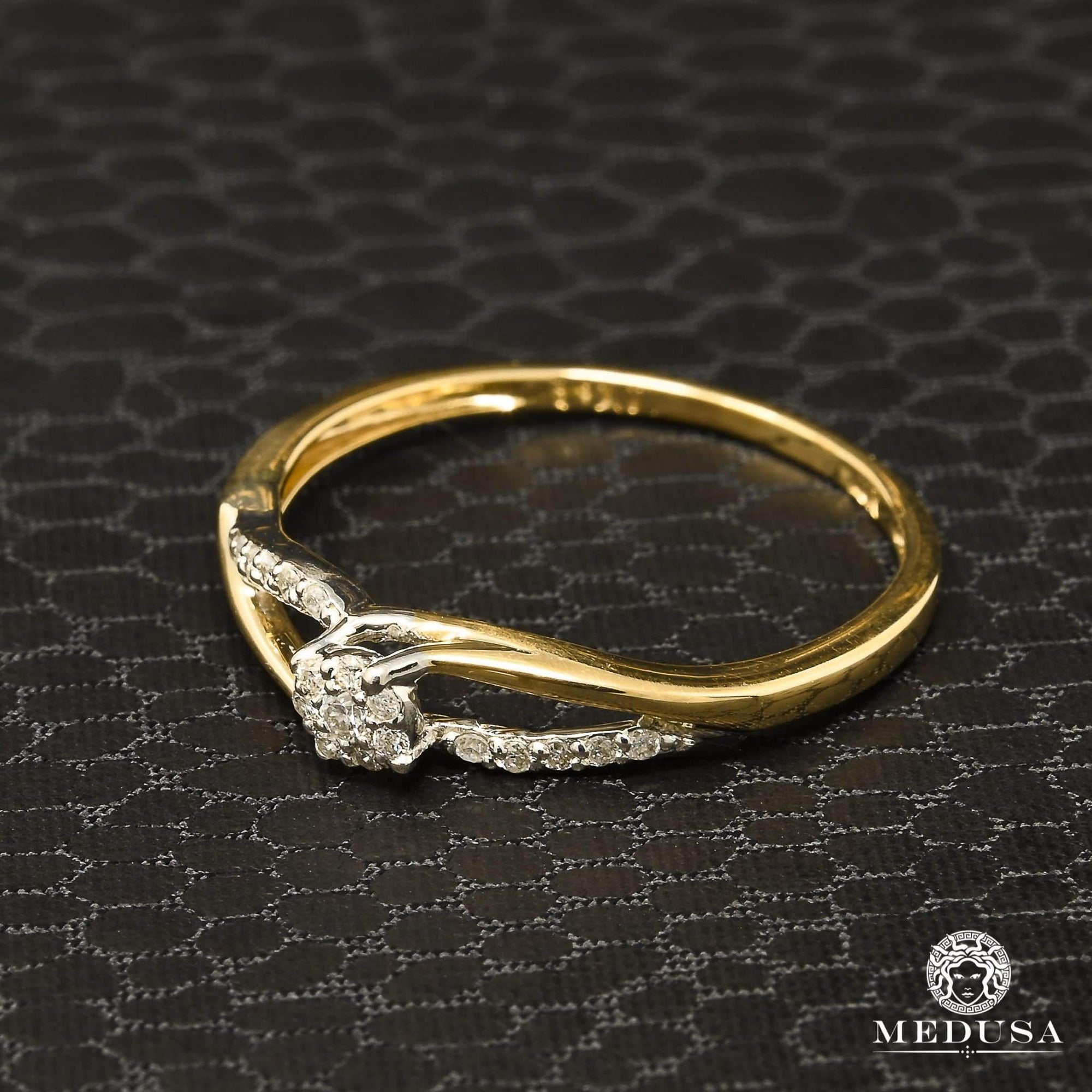 Bague à Diamants en Or 14K | Bague Femme Fairy D8 - Diamant 10PT / Or 2 Tons