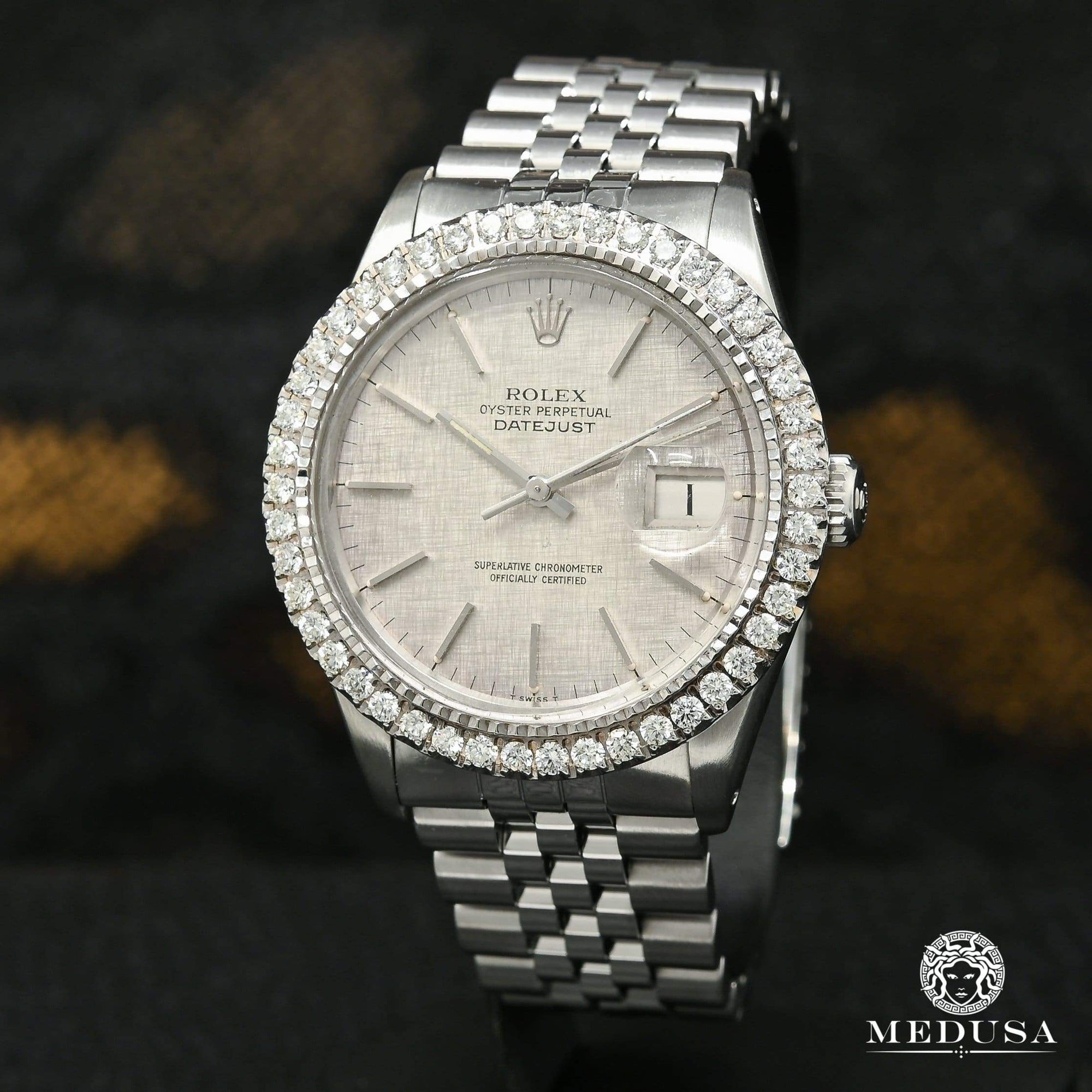 Montre Rolex | Montre Homme Rolex Datejust 36mm - Stainless Silver Stick Stainless