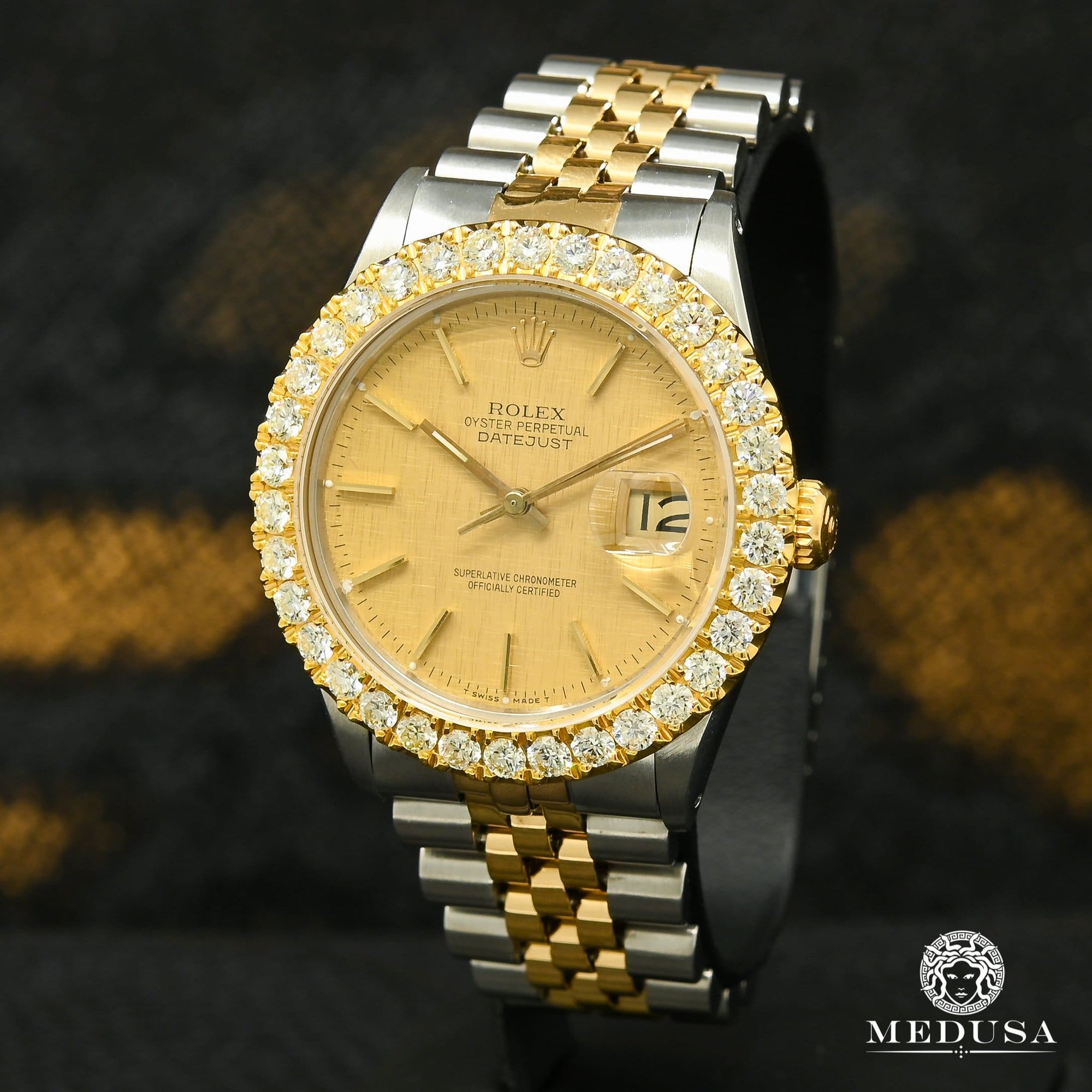 Rolex watch | Rolex Datejust 36mm Men's Watch - 2 Tone Champagne Gold Tapestry